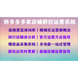 拼多多店群商家软件小象采集上货拍单客服软件代理加盟