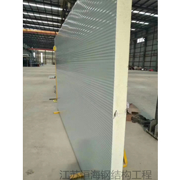 上海双企口隐钉式搭接墙面板-聚氨酯侧封式岩棉夹芯板
