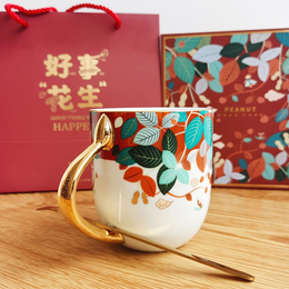 文化创意礼品陶瓷茶杯定制印字 特色礼品陶瓷茶杯定制图案