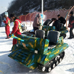 雪地越野坦克车  户外油电混合坦克车厂家 滑雪场游乐设备