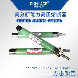 华册XRNP4-10KV玻璃螺杆熔断器0.2A-3A