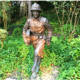 宜春消防英雄雕塑-恒盈雕塑厂-两米消防英雄雕塑