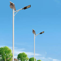 江苏森发 6米60W太阳能路灯 灯杆灯具锂电池太阳能板控制器
