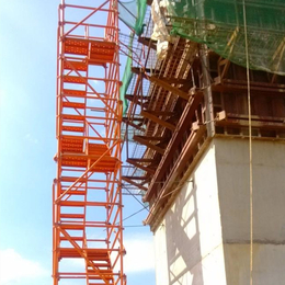 桥墩施工爬梯 组合式爬梯  挂网式爬梯