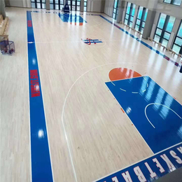 宇跃体育篮球馆羽毛球馆运动木地板生产厂家
