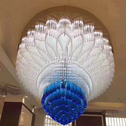 酒店工程水晶灯定制 中空大厅异形造型吊灯 创意艺术装饰灯具