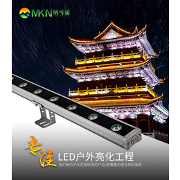 中山户外亮化线条灯楼体外墙轮廓洗墙灯明可诺dmx512投光灯