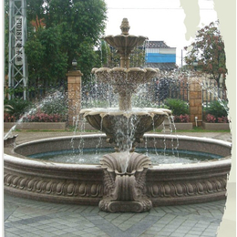 惠安海亨大理石水景喷泉石雕 欧式人物水钵 酒店户外景观喷水池