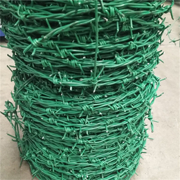 河北镀锌刺绳厂家供应洛阳草绿色刺线达州围墙防盗网