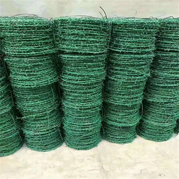 河北镀锌刺绳厂家供应莆田高速公路安全网惠州绿色带刺铁丝网