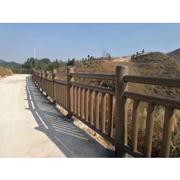 贵州黔东南苗族侗族自治州仿木栏杆厂家 实木栏杆 仿石护栏