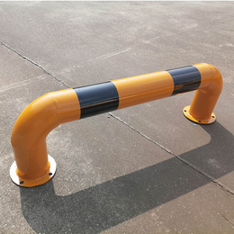 89管管M型护栏 加油站常用防止碰撞黄黑护栏杆 可定做缩略图