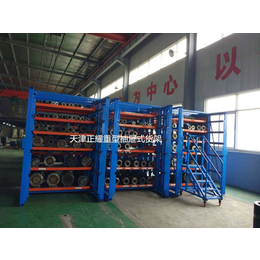 上海板材放置架设计图 钢板重型伸缩货架 重型抽屉式板材货架