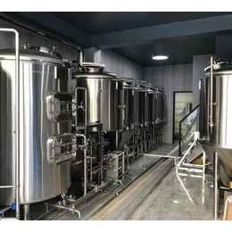 两锅三器精酿啤酒糖化设备生产厂家 1500升啤酒设备