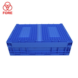 厂家供应可折叠塑料周转箱S503蓝色折叠箱