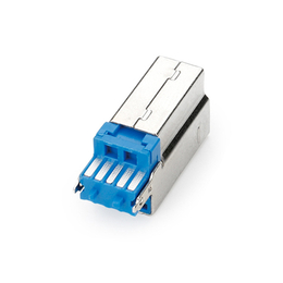 弘圣精密电子 USB3.0 BM公头焊线短体一体式打印机接口