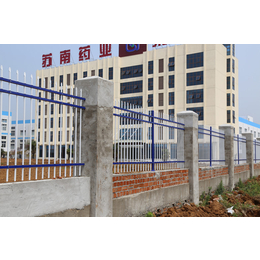 固格澜栅-工厂厂房锌钢围墙护栏-安全防护围墙栏杆