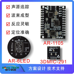 DSP集成麦克风阵列声源定位模组