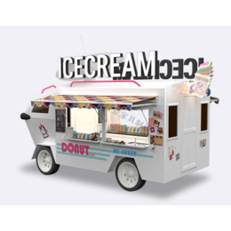 营地冰淇淋售卖车 游乐园美食餐车小吃车 移动商铺售货车缩略图