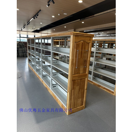 大良钢制书架电动密集柜图书用书架组装四开门玻璃开门书柜厂家
