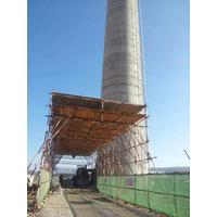 云南安宁中石油100米烟囱滑模新建由江苏新大高空工程有限公司承建