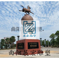 成功完成衡阳东中国旅游城市标志马踏飞燕雕塑