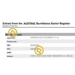 澳大利亚Austrac数字货比兑换提供商牌照申请