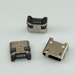 板上MICRO USB 5P母座  贴片式SMT 直边 镀镍 