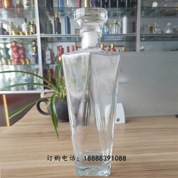 透明八棱瓶500ml异形瓶精美时尚白酒玻璃瓶洋酒瓶缩略图