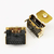 HDMI19P-A型母座90度插板带柱带耳朵带螺丝孔铜壳镀金缩略图2