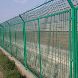 双边丝防护铁丝网 高速公路绿色护栏网 果园护栏网供应