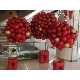 洛阳老城卖场新年气球装饰 瀍河元旦气球布置图片
