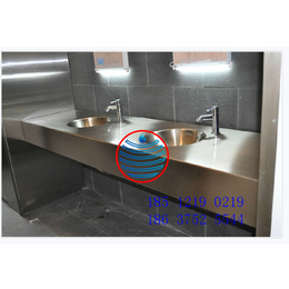 金华卫生间304不锈钢小便槽池洗手台订做安装