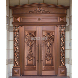 铂嘉瑞铜门厂(图)-铜质大门门套规格多样-应城铜质大门门套