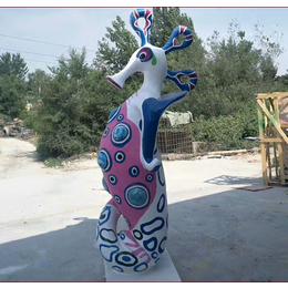 兰州户外海洋生物海马雕塑 水上游乐场卡通动物造型