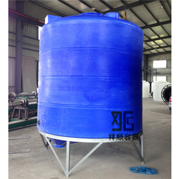 15吨塑料储罐 15立方化工桶 锥底排料罐可排干净液体尖底桶