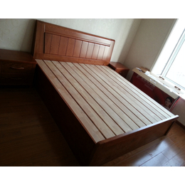 1.5米中式实木床-太原实木床-太原澳科森实木家具