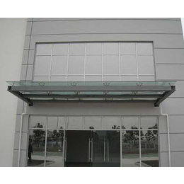 车库玻璃雨棚-合肥畅隆雨棚生产厂家-安徽玻璃雨棚