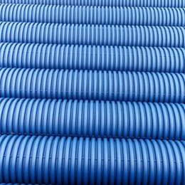 湖南HDPE双壁波纹管塑料管波纹管蓝色全性能排污管dn500缩略图