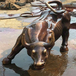 2.6米铜牛雕塑|2.6米铜牛定制|立保铜雕工艺品厂