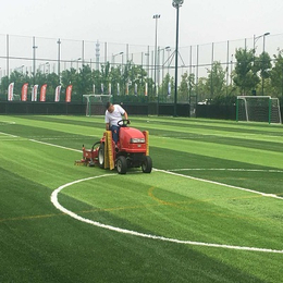 甘肃人造草坪维护足球场维护施工设备