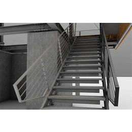 凹凸钢结构(图)-室外钢楼梯定制-室外钢楼梯