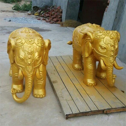 招财铜大象-进忠雕塑-甘肃铜大象