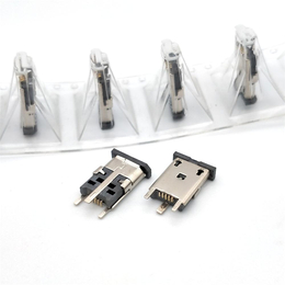 MICRO USB 5P母座立式插板加高10.010.5加长