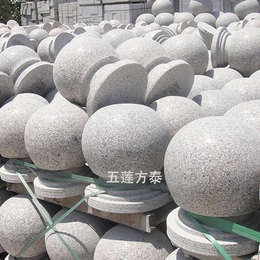 带底座圆球石材价格-花岗岩圆球价格-圆球石材