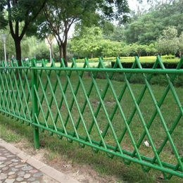 河北*仿竹篱笆防护栏 金属竹节绿化生态围栏