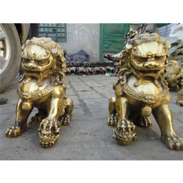 坤朋-大型铜狮子生产厂-保定大型铜狮子