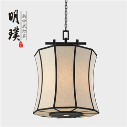 新中式吊灯客厅灯卧室现代简约餐厅单头吊灯中国风灯具