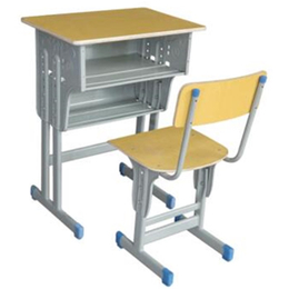 HL-A2053 多层板双层双柱课桌椅