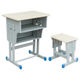 HL-A2055 多层板双层双柱课桌小方凳